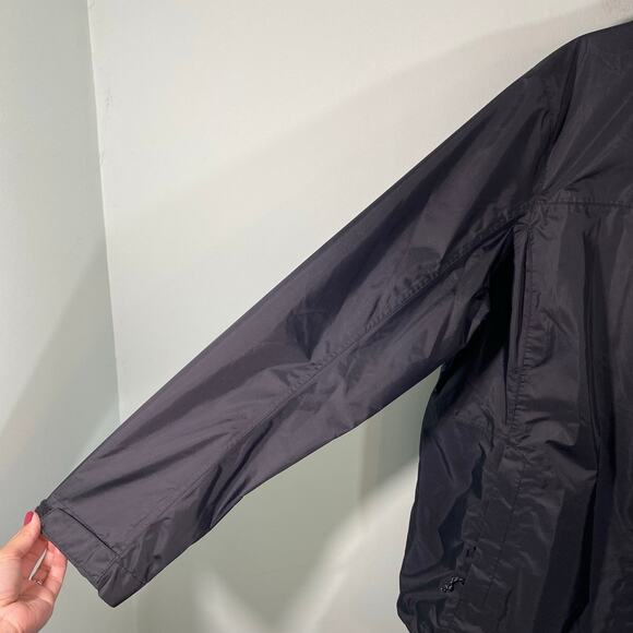 LL Bean Women Black 100% Nylon Weatherproof Trail Model Rain Jacket Size 1X Plus - Picture 6 of 9